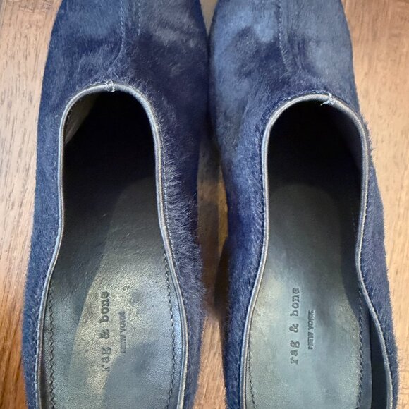 Rag and Bone Blue Suede Clogs - 39/US 9 - Picture 4 of 5